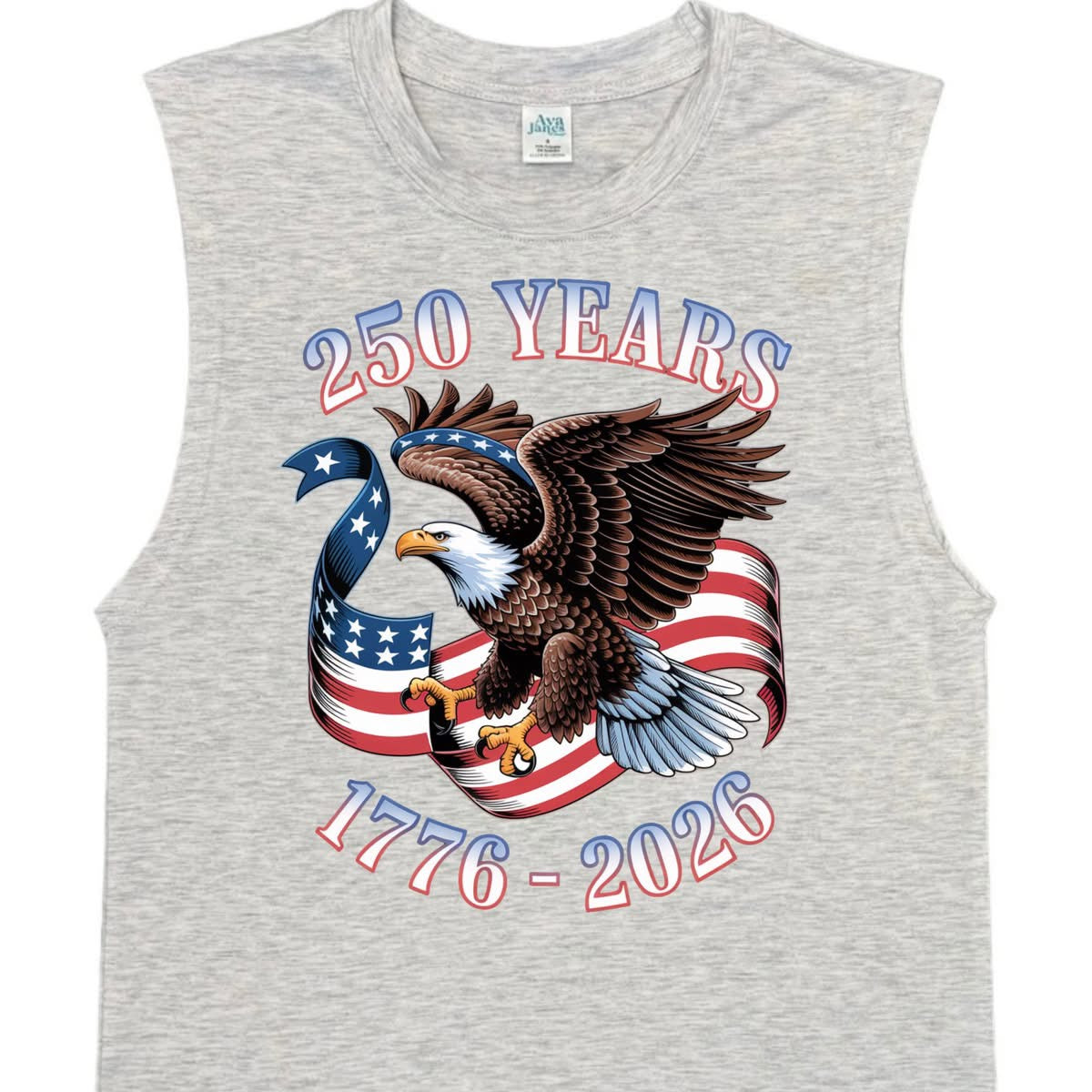 America's 250th Birthday Eagle Landing and Flag Banner