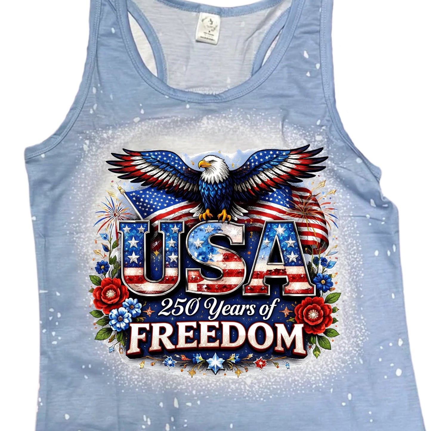 America's 250th Birthday Flowers & Sparkle USA Freedom