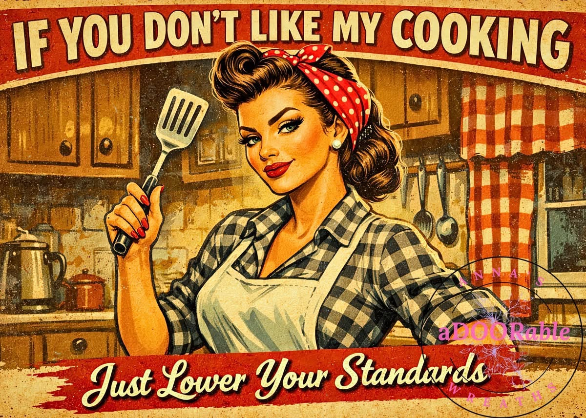 Tempered Glass Cutting Board Ladies Vintage Housewives Don't Like My Cooking