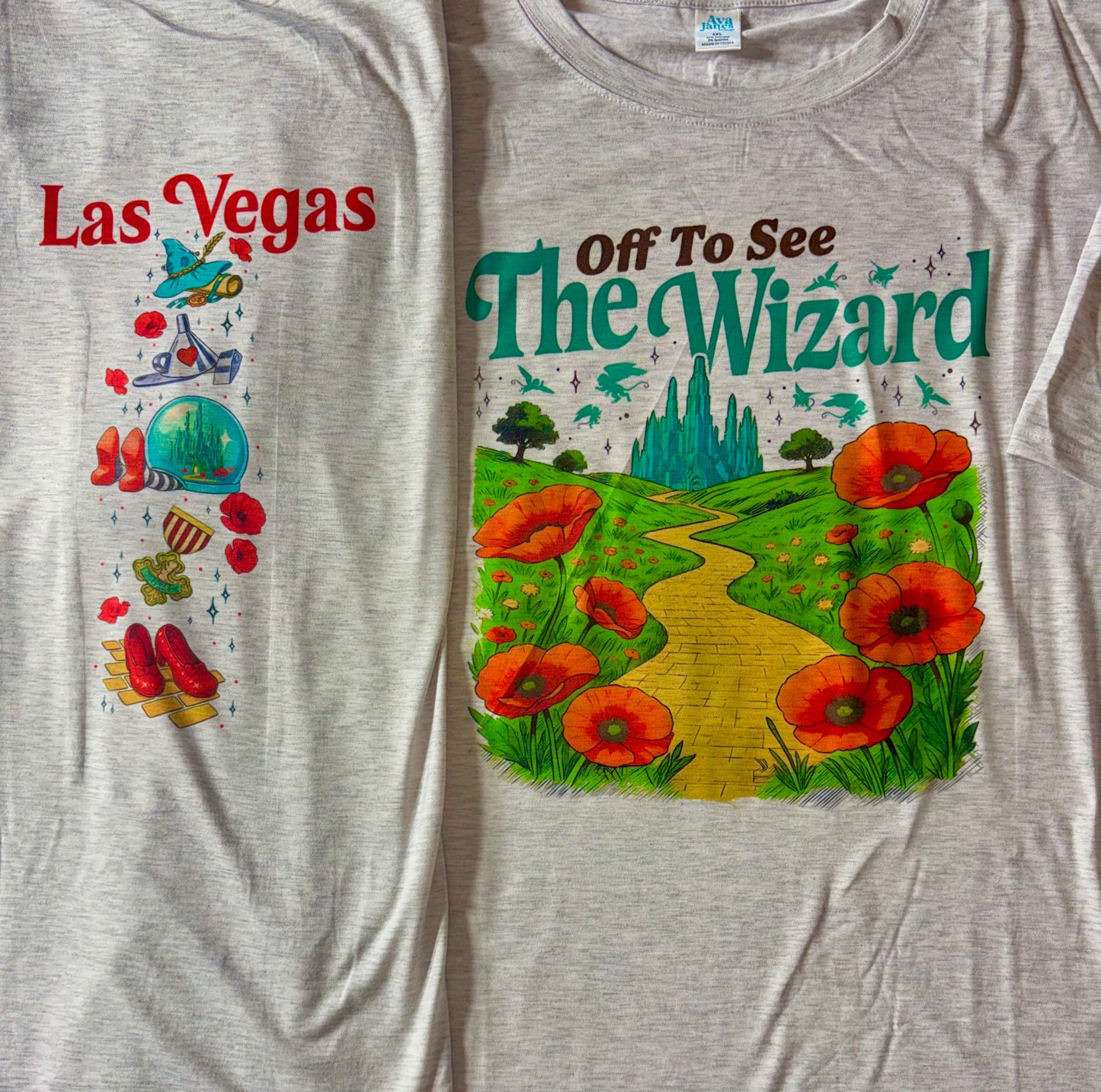 T-SHIRTS - VEGAS WIZARD OF OZ (Front & Back)