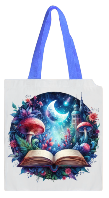 BOOK BAG - FARIY TALE MUSHROOMS