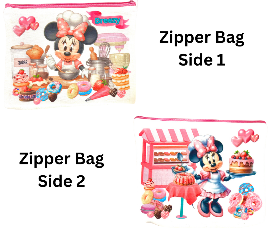 ZIPPER BAG - CARTOON CHARACTER MOUSE BAKING