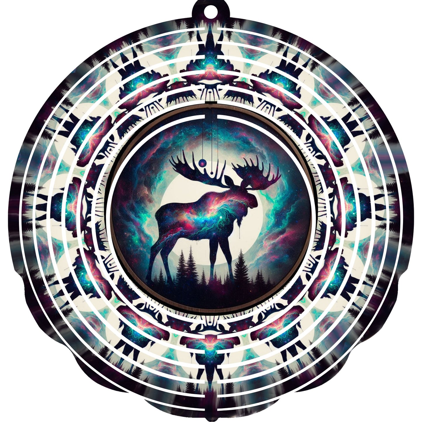 WIND SPINNER - MOOSE COLORFUL LIGHTS