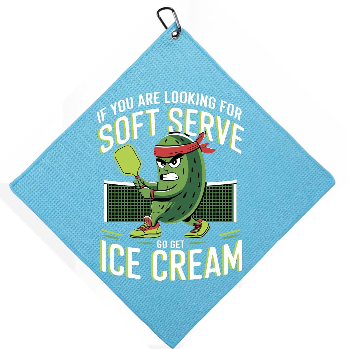 SPORTS TOWEL - PICKLEBALL SOFT SERVE