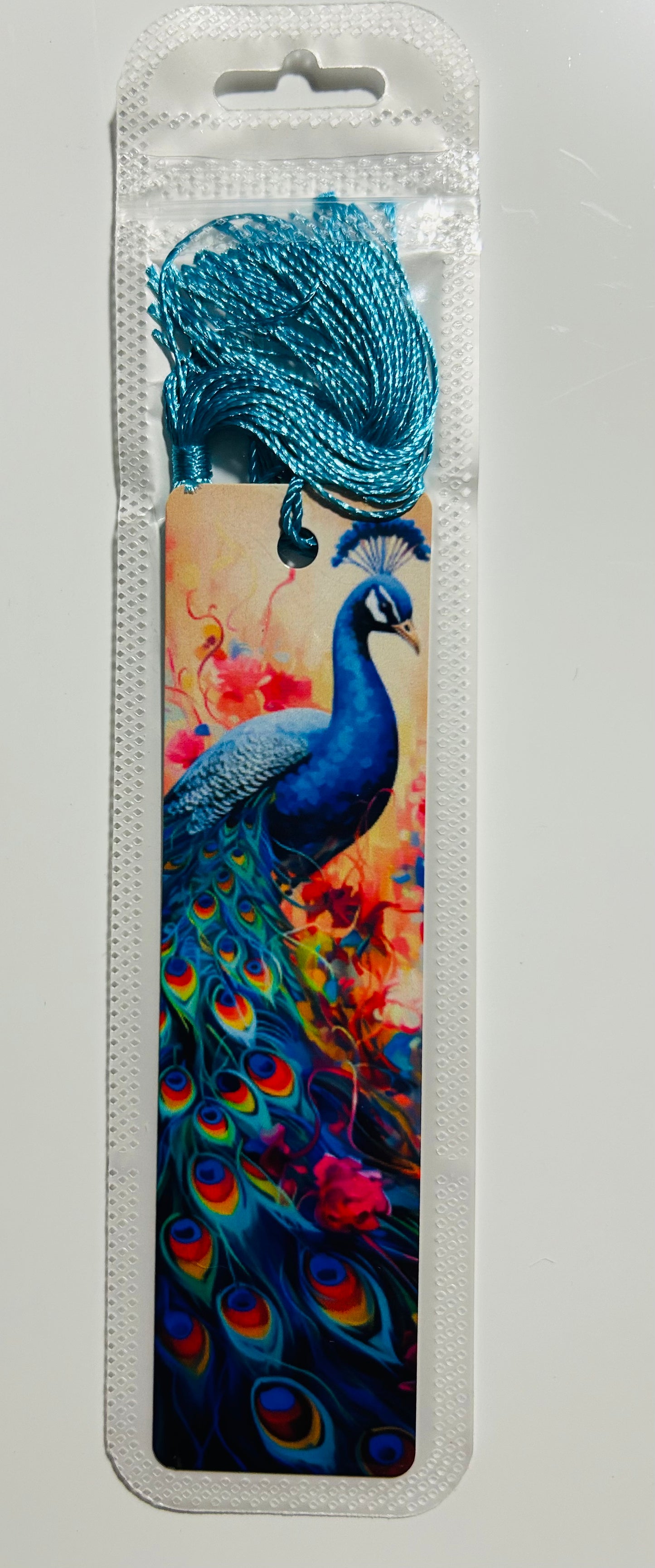 Metal Bookmark - Peacock