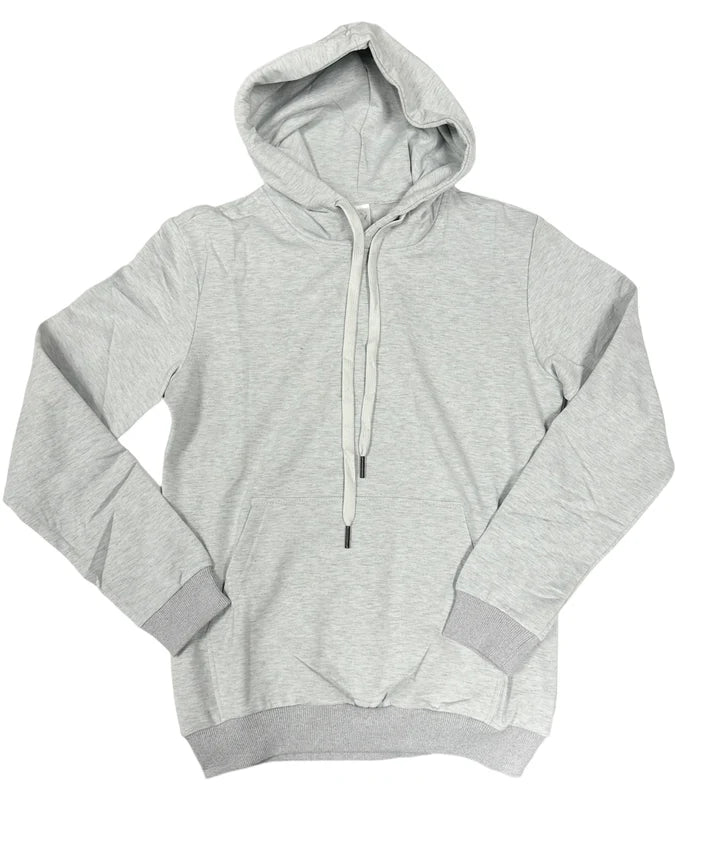 Z. Hoodies Fleece Lined- BLANK CUSTOM GREY