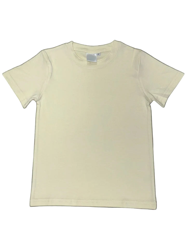 Z. T-SHIRTS BLANK CUSTOM CREME