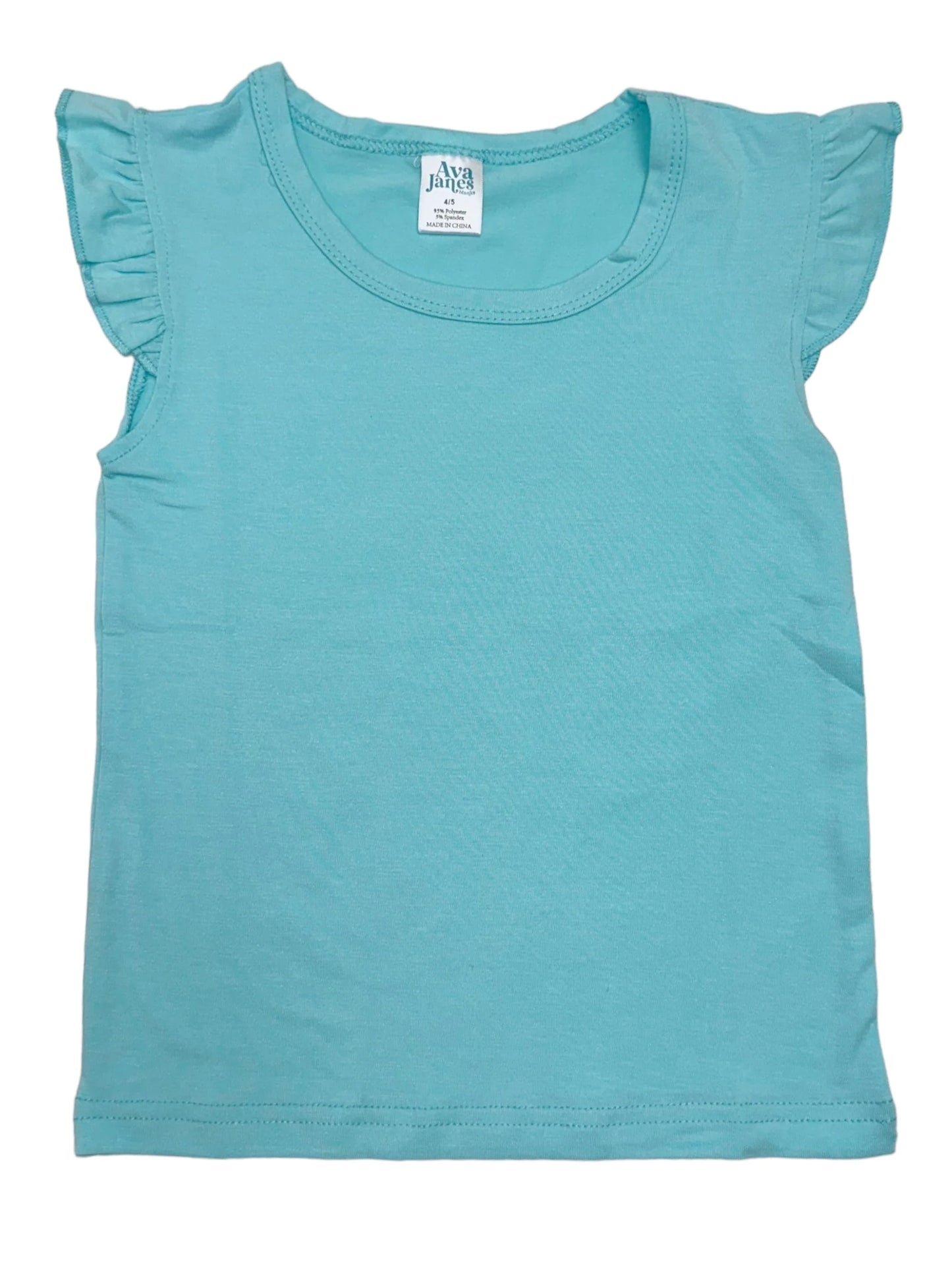 Z. KIDS FLUTTER SLEEVE - BLANK CUSTOM AQUA