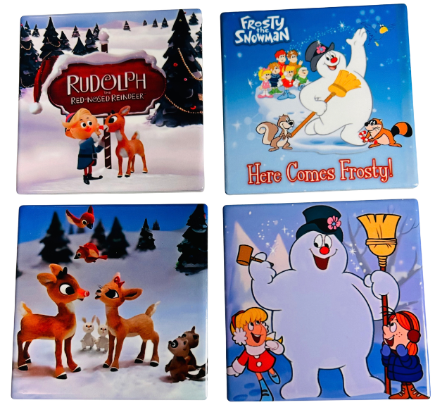 COASTERS 4/PK - CHRISTMAS CLASSICS