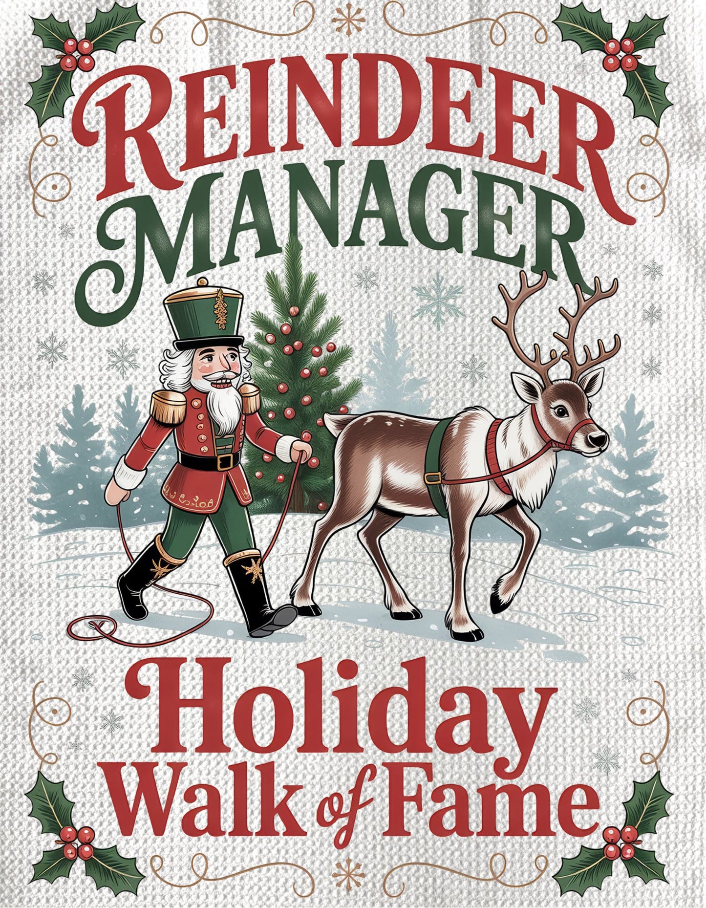 TOWELS - CHRISTMAS NUTCRACKER REINDEER