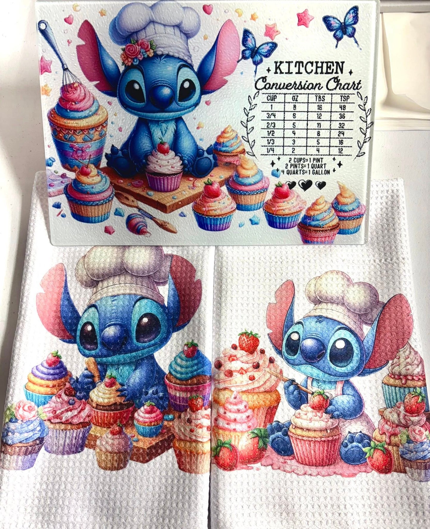 KITCHEN SET - CARTOON CHARACTER BLUE ALIEN CONVERSION (3 PIECE)
