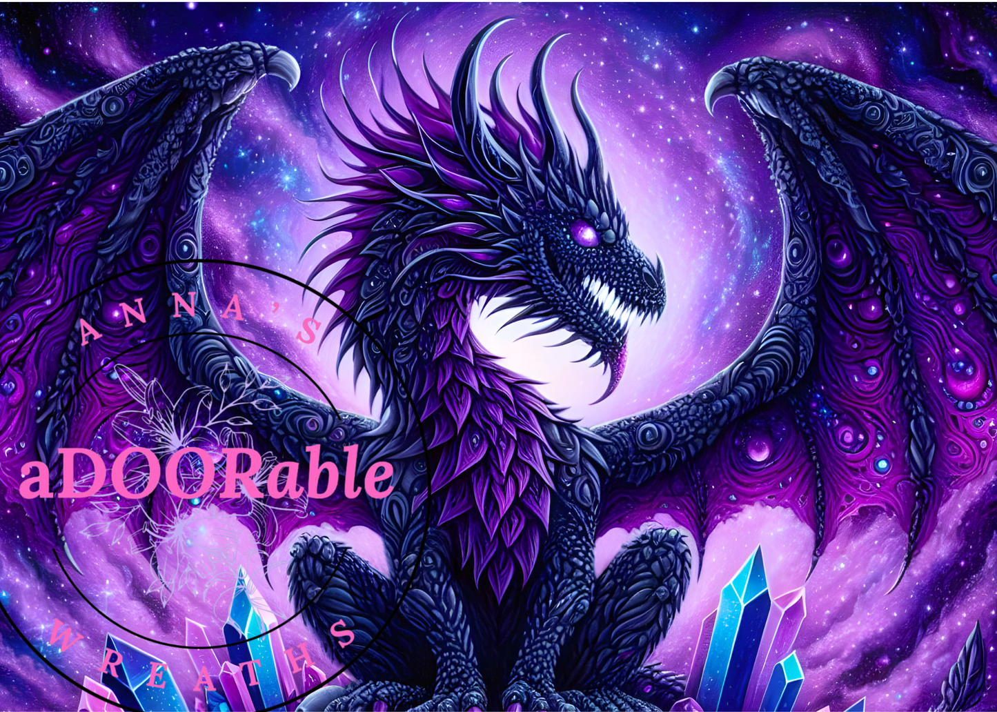 Tempered Glass Cutting Board Dragon Purple Fantasy