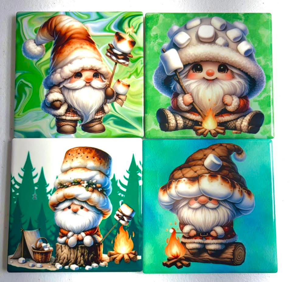 Coasters 4/pk - Gnomes