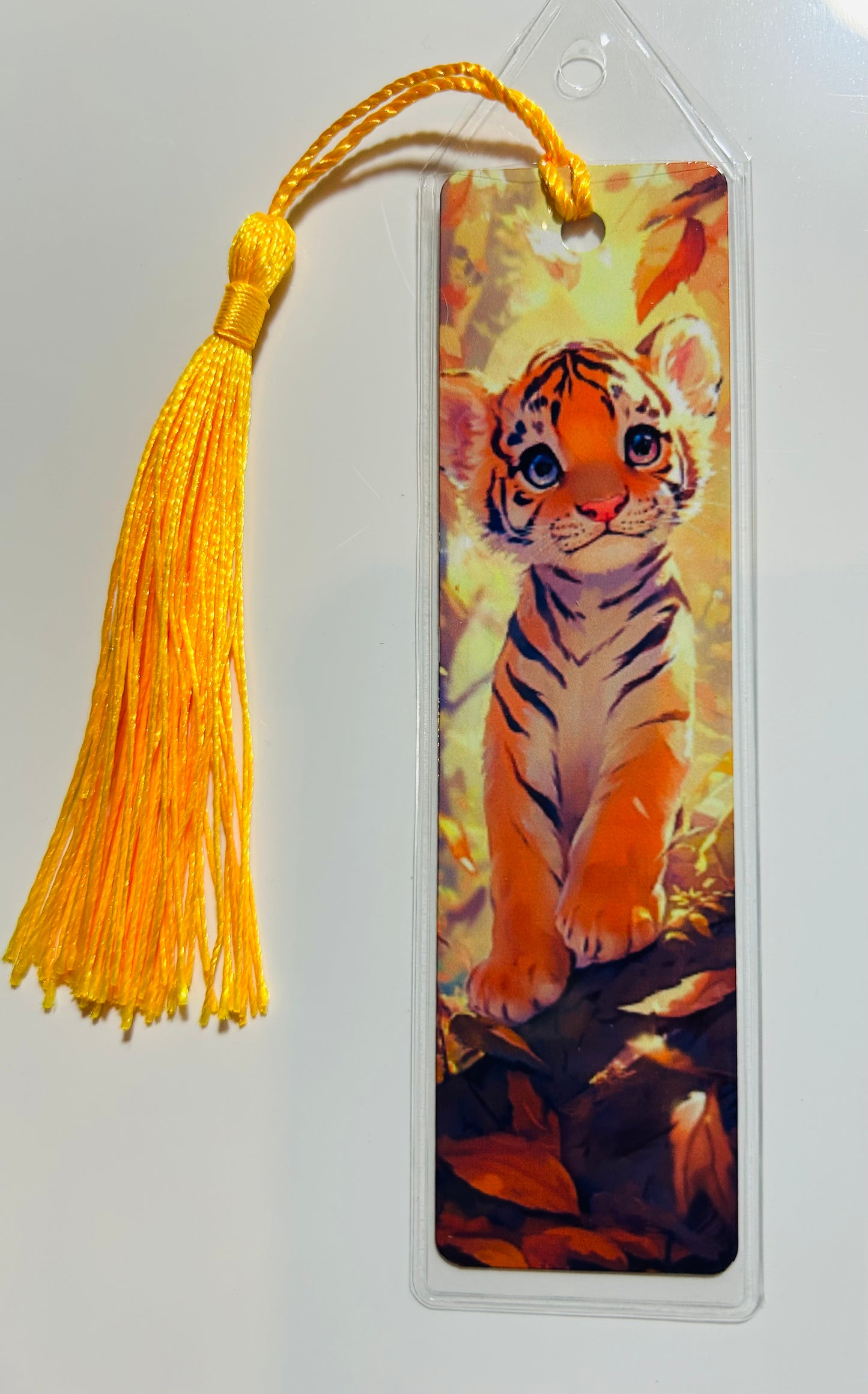 Metal Bookmark - Tiger