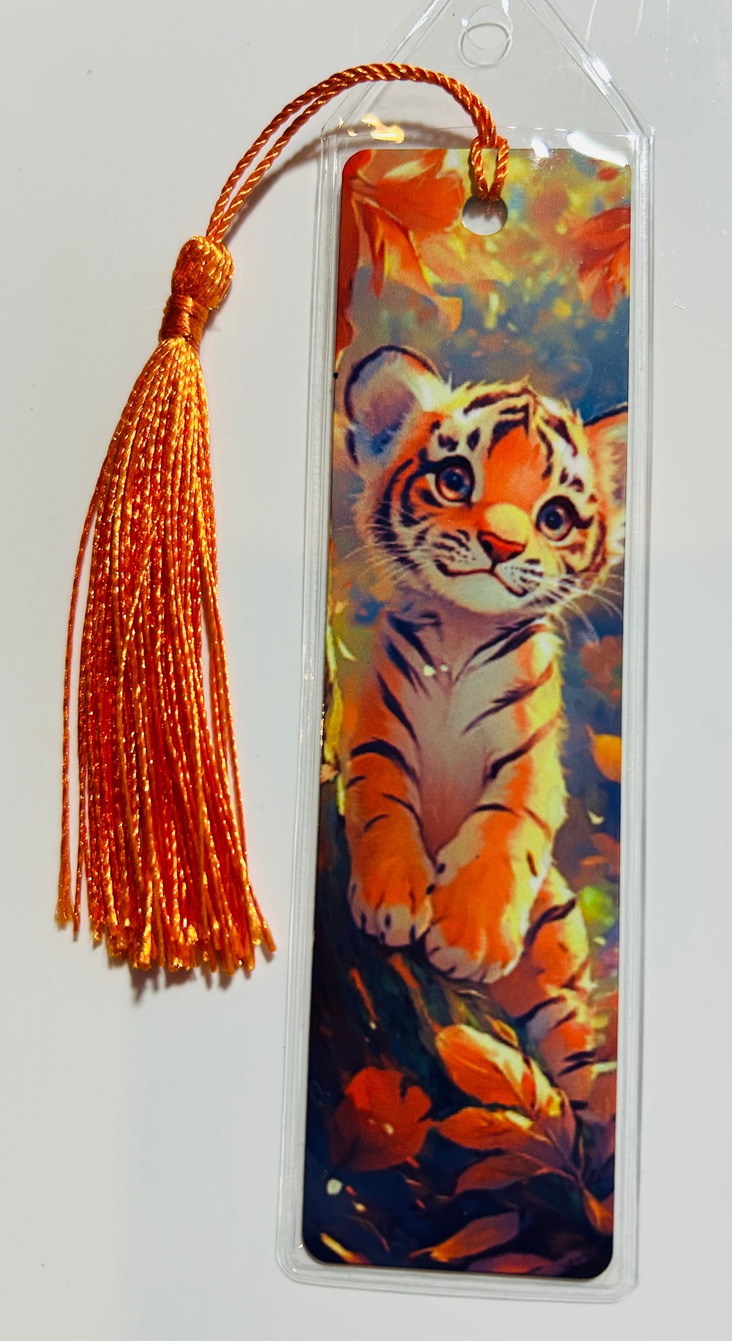 Metal Bookmark - Tiger