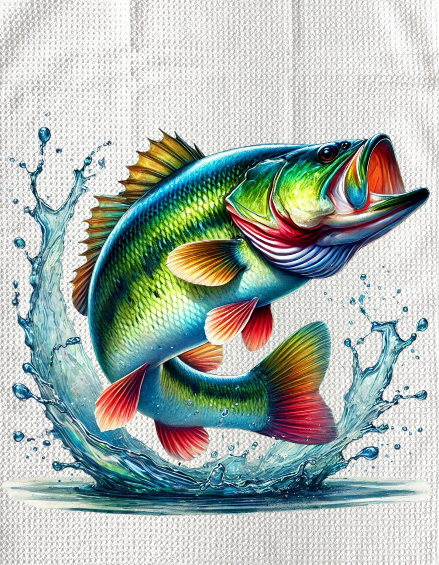 TOWELS - FISH BASS