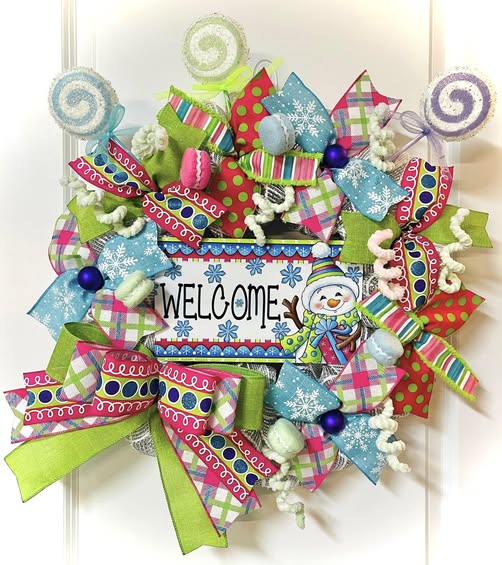 Winter - Welcome Candy Snowman