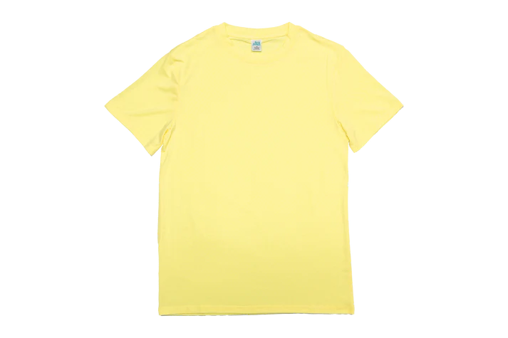 Z. T-SHIRTS BLANK CUSTOM YELLOW