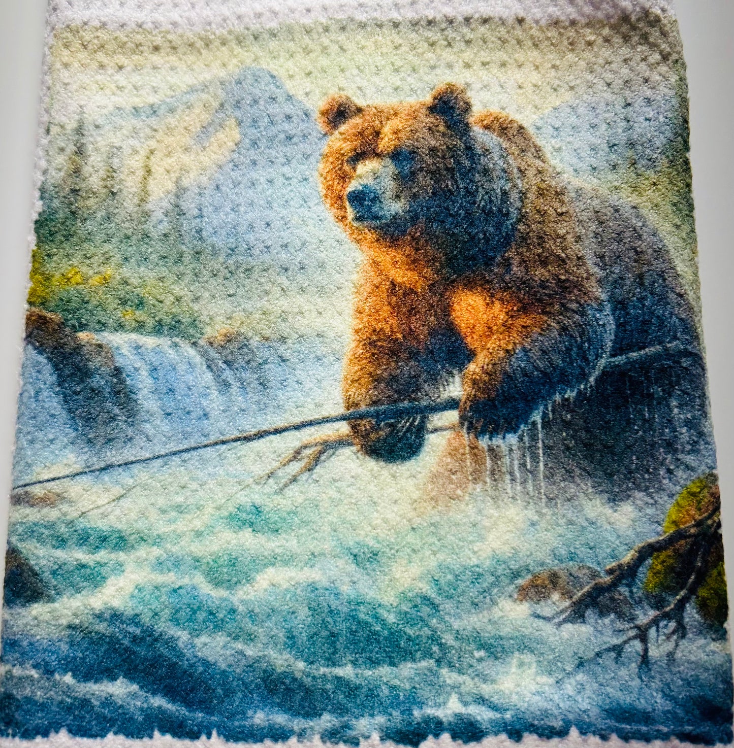 TOWELS - BEAR BROWN WATERFALL