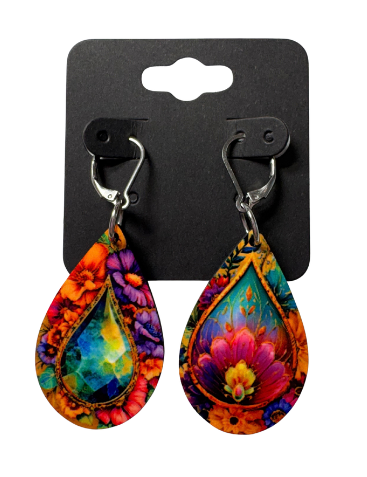 EARRINGS - FLOWER GEM