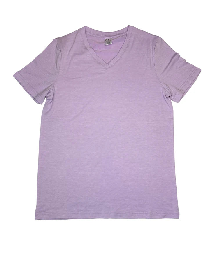 Z. T-SHIRTS - WOMEN'S V-NECK LAVENDAR