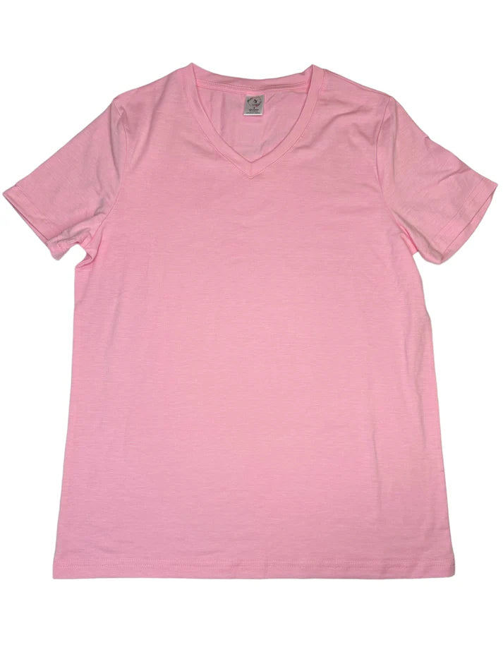 Z. T-SHIRTS - WOMEN'S V-NECK PINK