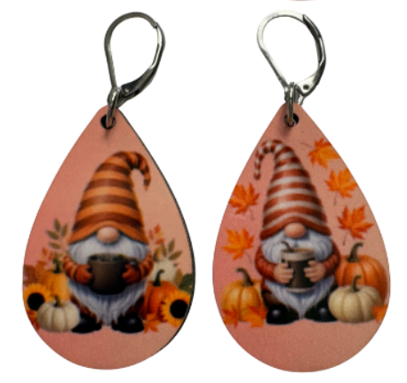 EARRINGS - GNOME FALL ORANGE