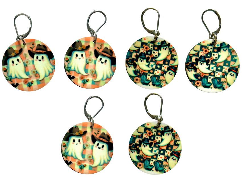 EARRINGS - HALLOWEEN GHOSTS