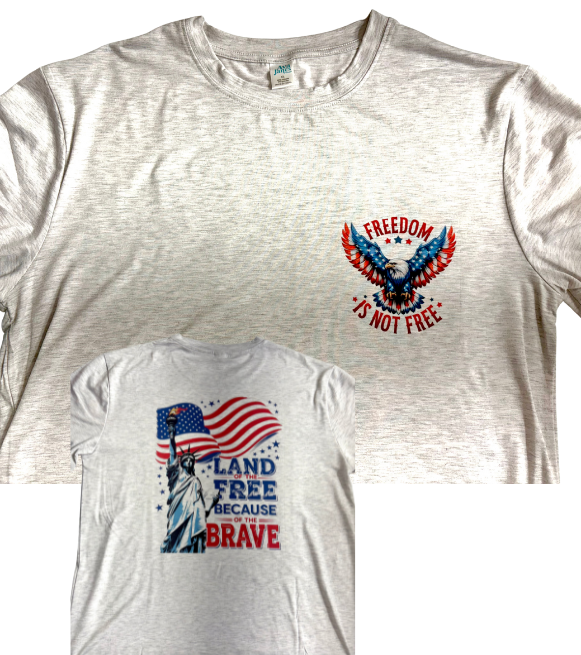 T-SHIRTS - JULY 4TH FREEDOM (Front & Back)