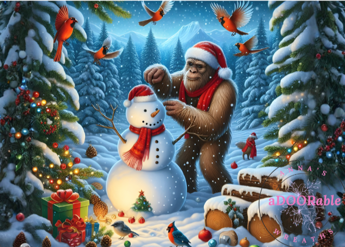 Cutting Board - CHRISTMAS BIGFOOT