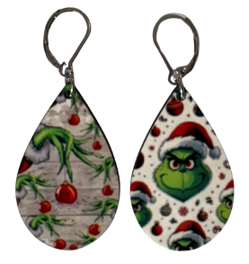 EARRINGS - CHRISTMAS SANTA ORNAMENT