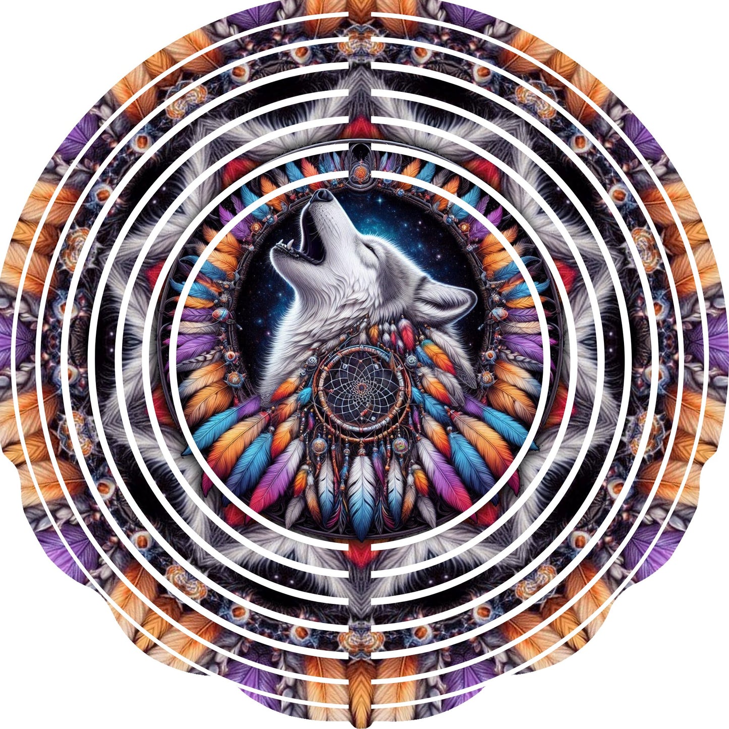 WIND SPINNER - WOLF HOWLING