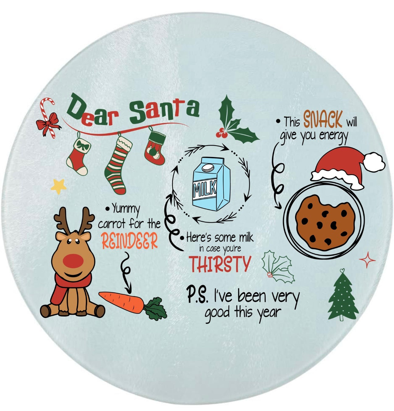 DEAR SANTA PLATES IDEAS
