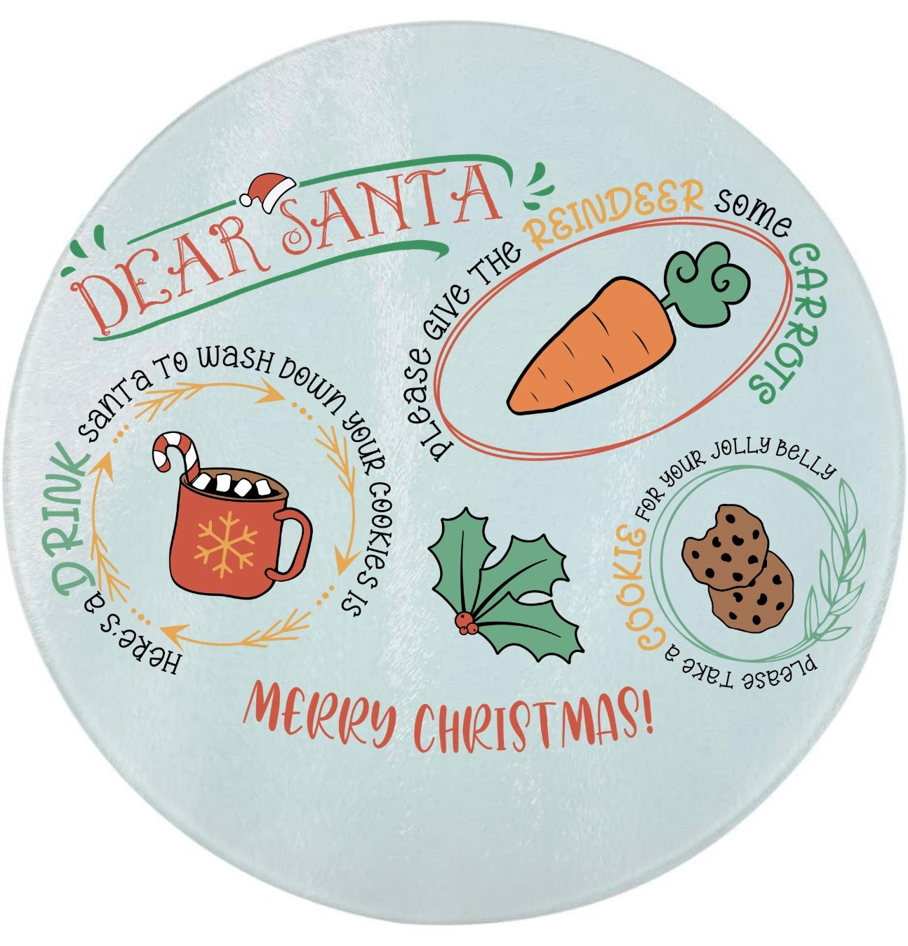 DEAR SANTA PLATES IDEAS