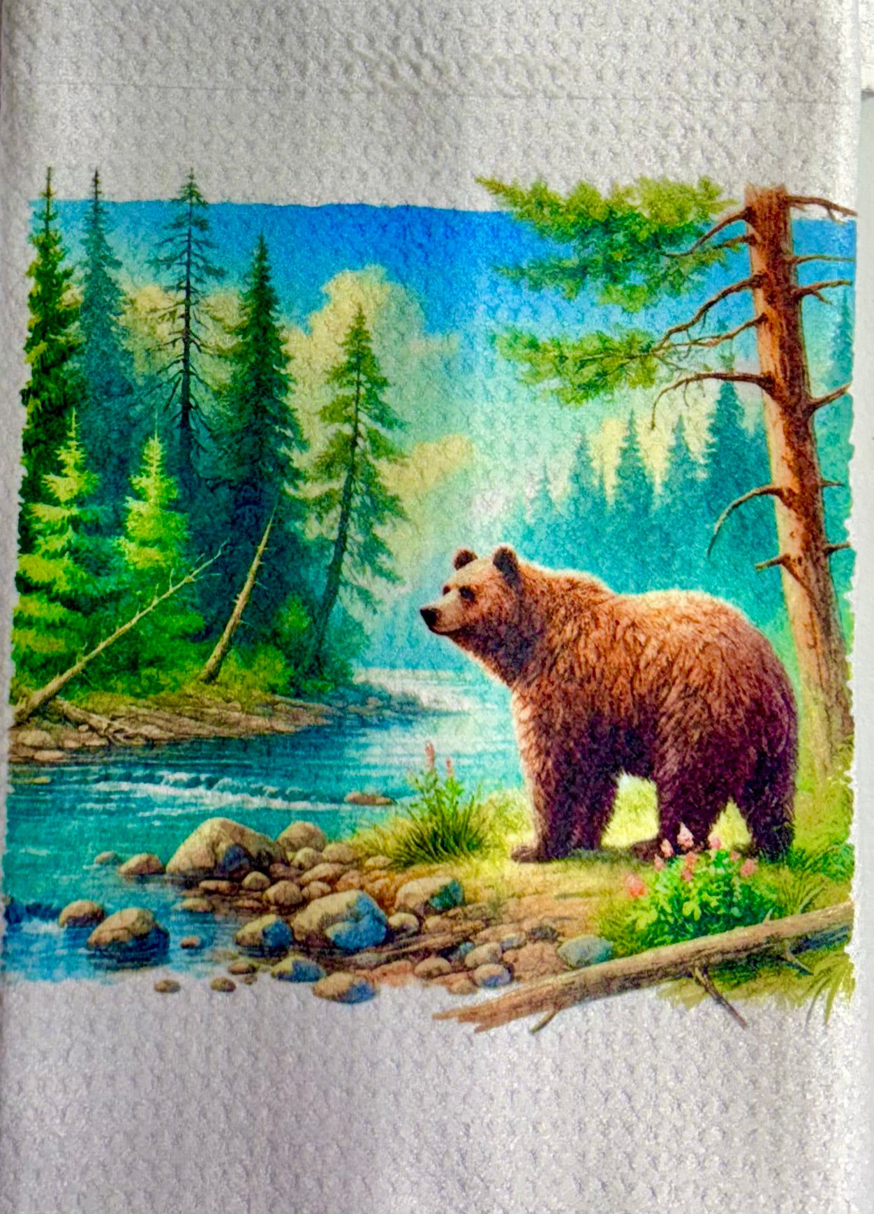 TOWELS - BEAR BROWN RIVER