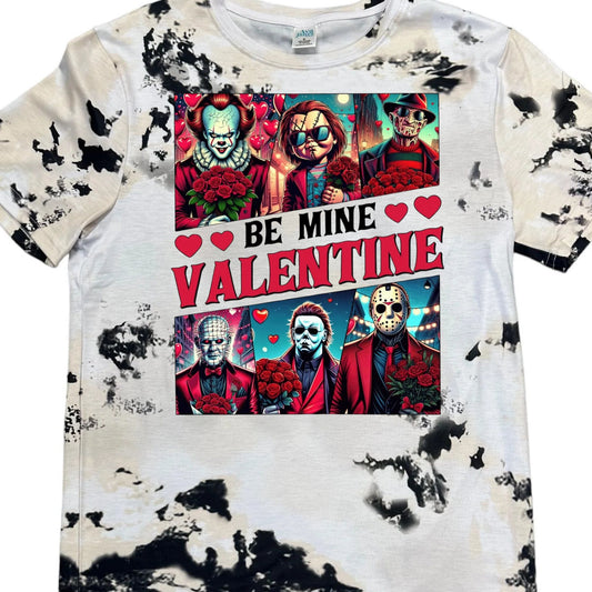 T-Shirts Faux Bleached Patterns - VALENTINE BE MINE