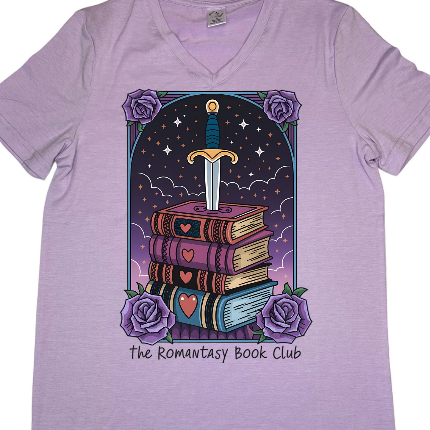 T-SHIRTS - WOMEN"S V-NECK - BOOKS CLUB
