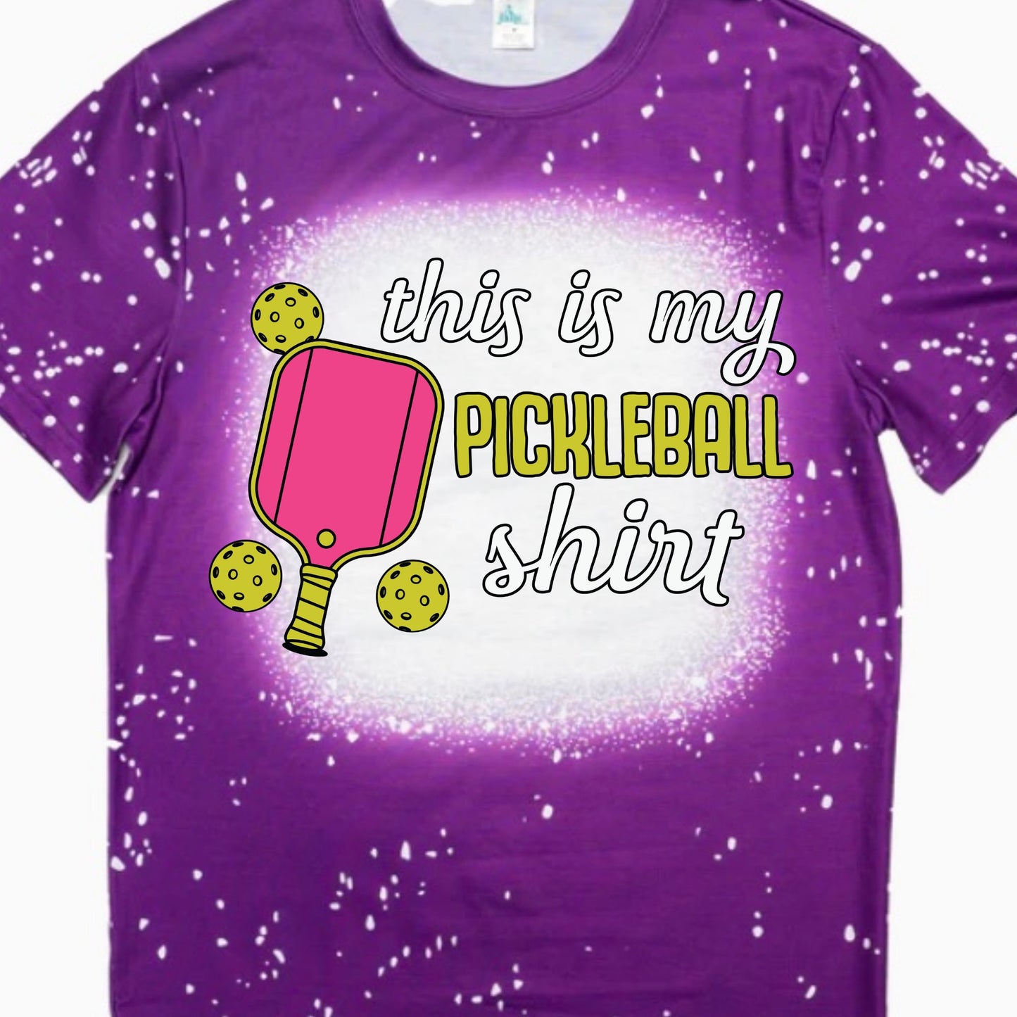 T-Shirts Faux Bleached - PICKLEBALL SHIRT