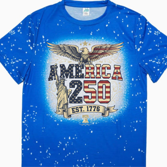 T-Shirts Faux Bleached - AMERICAN 250