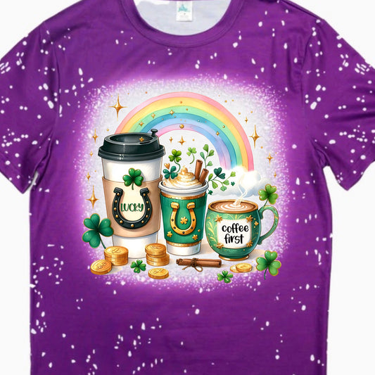 T-SHIRT FAUX BLEACHED - ST PATRICK'S DRINKS