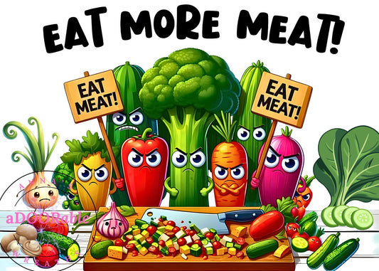 Tempered Glass Cutting Board Veggies Eat More Meat