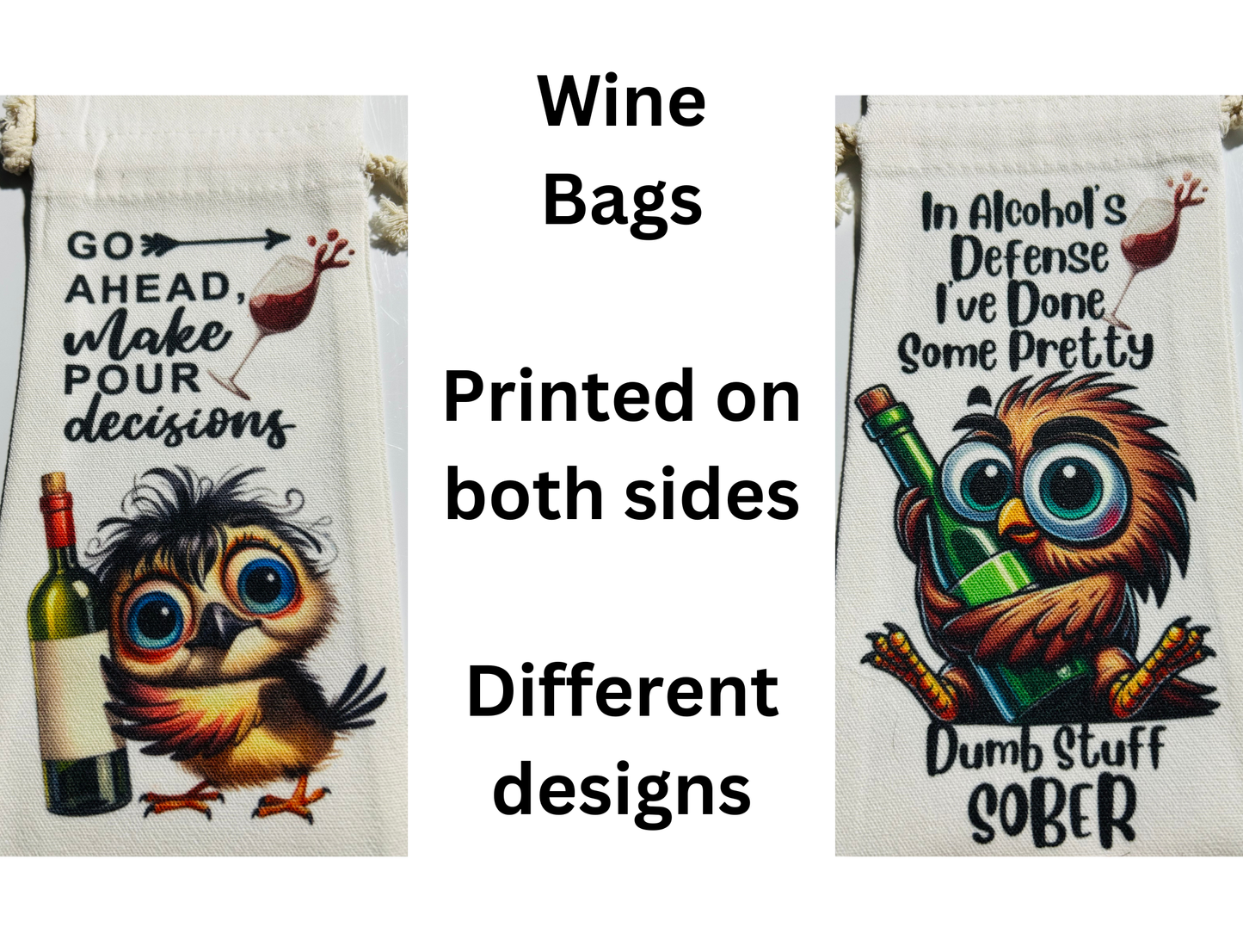 Wine Bags - Birds
