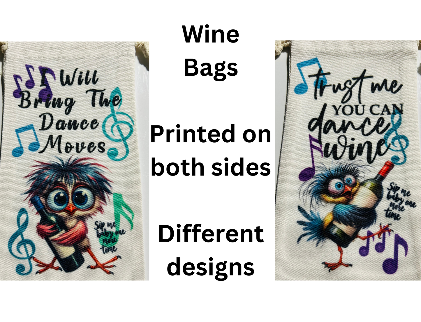 Wine Bags - Birds