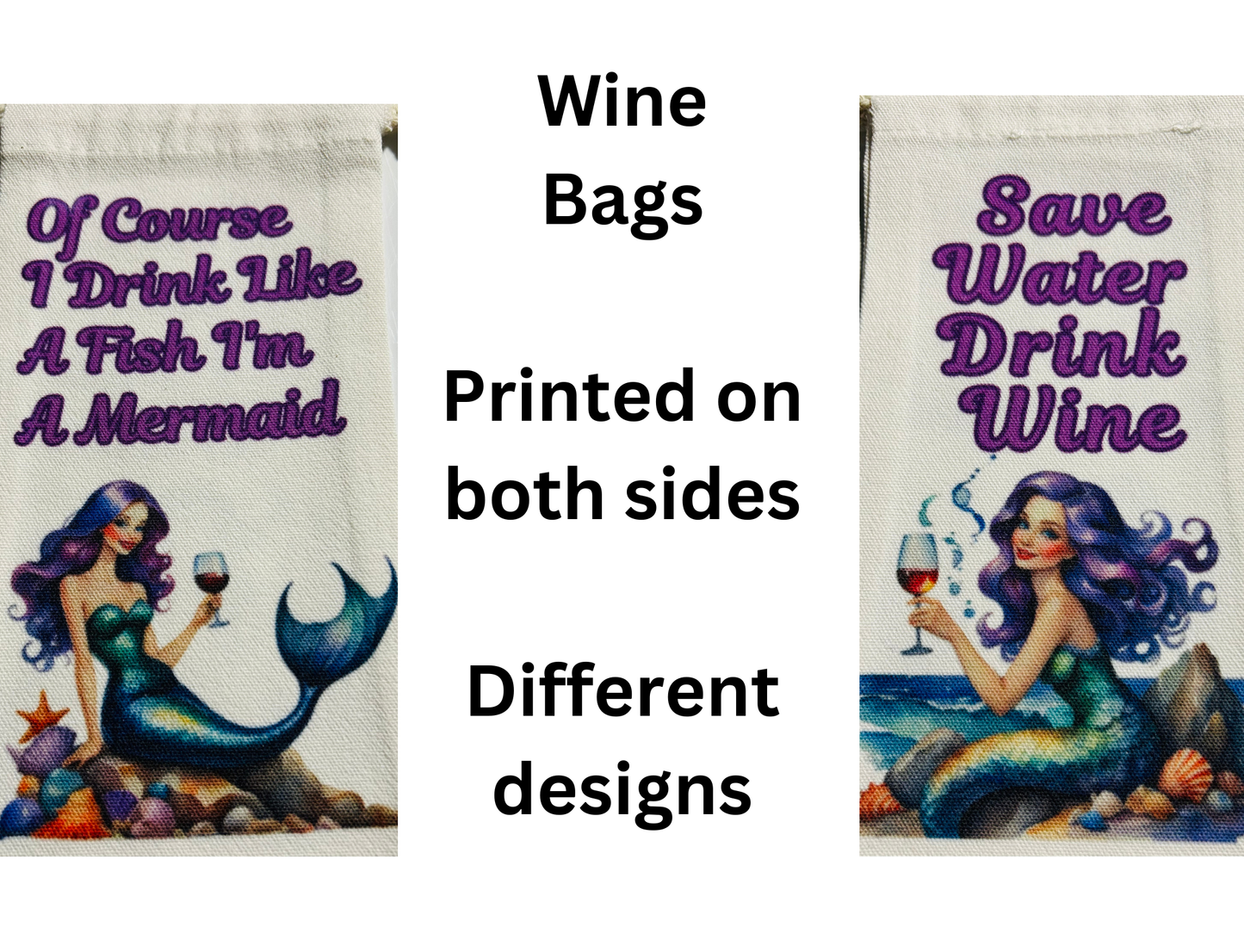 Wine Bags - Mermaid