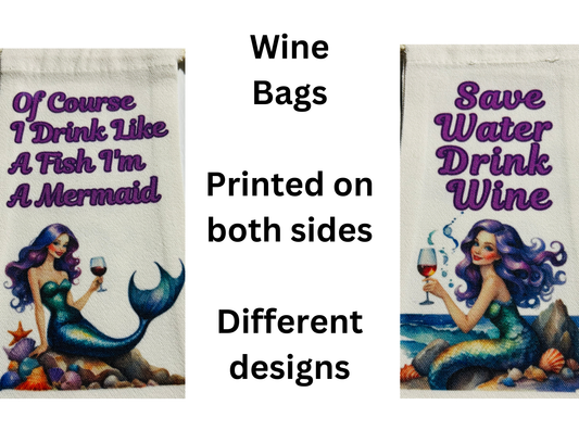 Wine Bags - Mermaid