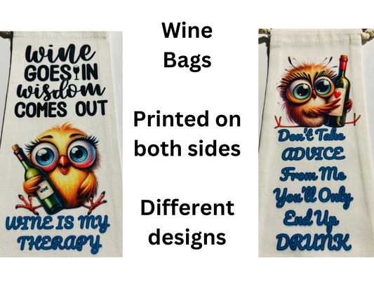 Wine Bags - WINE IS MY THERAPY