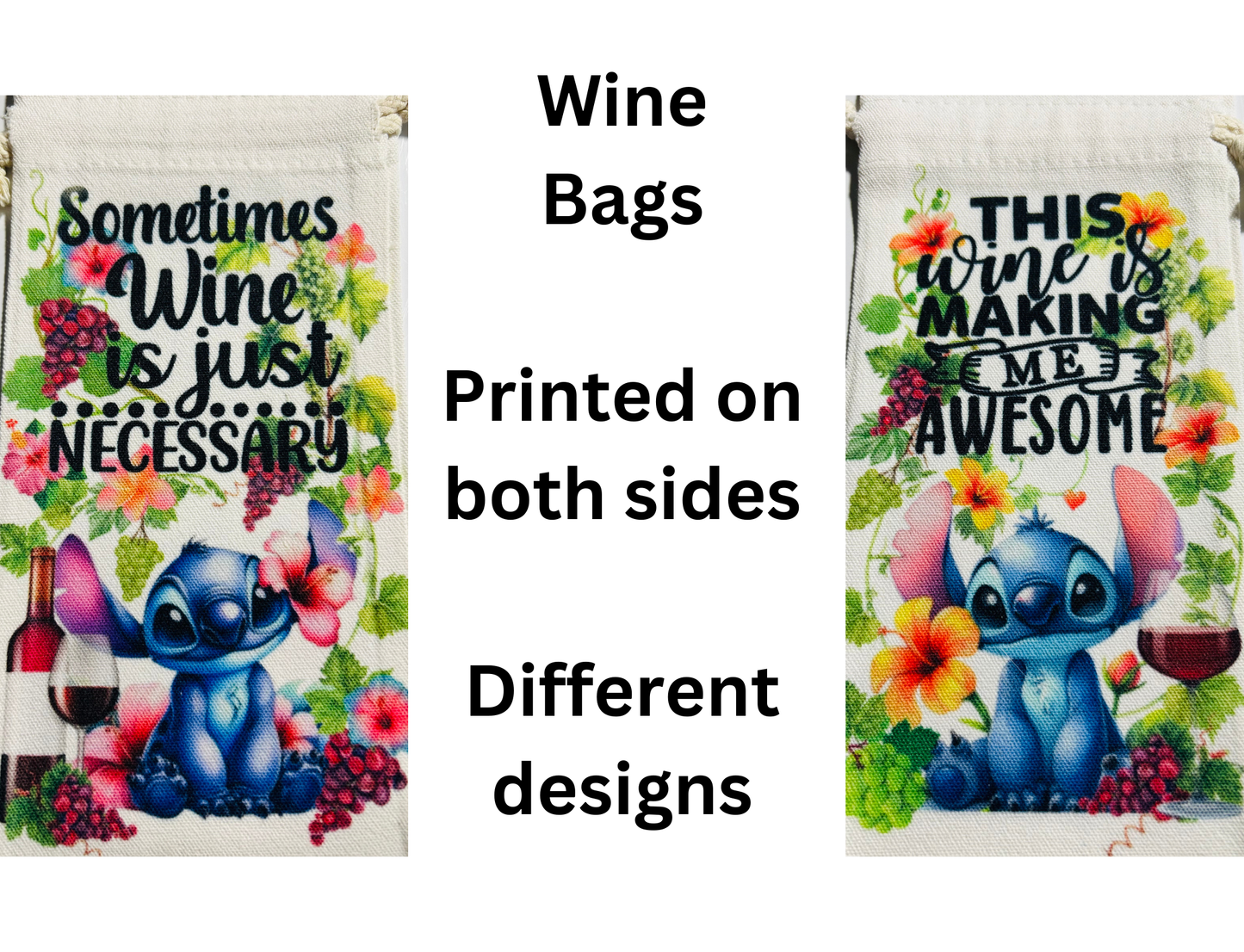Wine Bags - Stitch