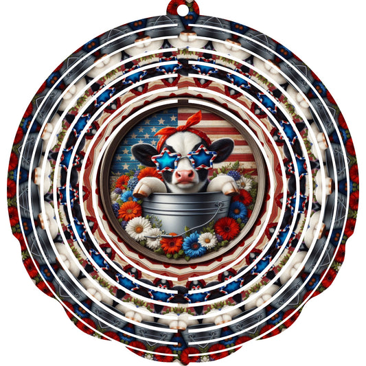 WIND SPINNER - COW AMERICAN