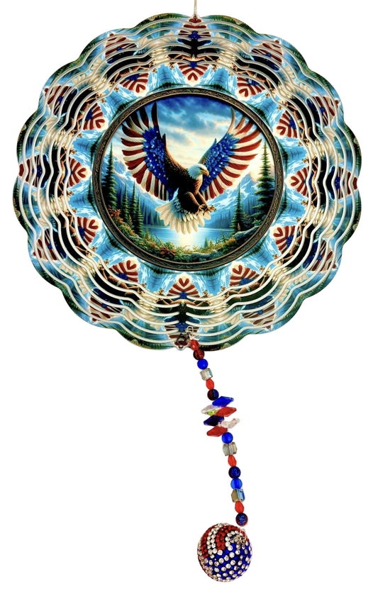 WIND SPINNER - BIRD EAGLE AMERICAN