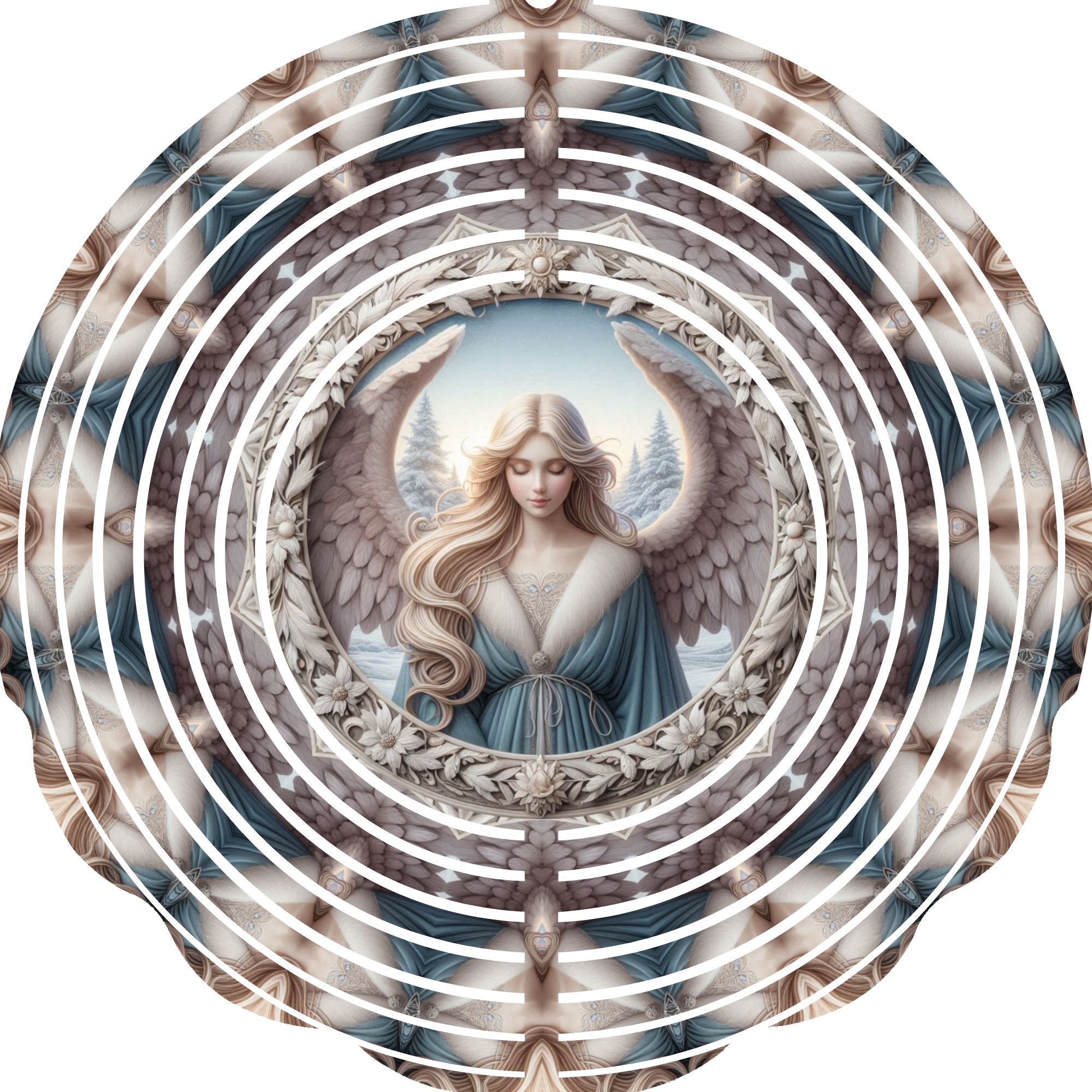 Wind Spinner with Jewel Strand Angels – Anna's aDOORable Wreaths